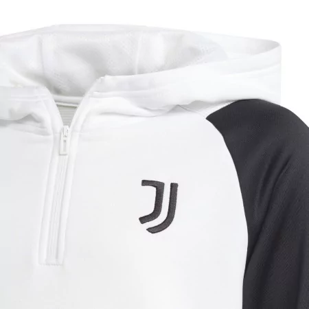 Sweat Capuche Juventus Junior Blanc