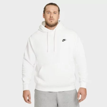 Sweat Capuche Nike Sportswear Club Fleece Blanc