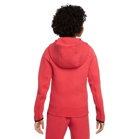 Veste Capuche Nike Sportswear Tech Fleece Junior Rouge