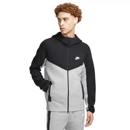 Veste Capuche Nike Sportswear Tech Fleece Windrunner Gris