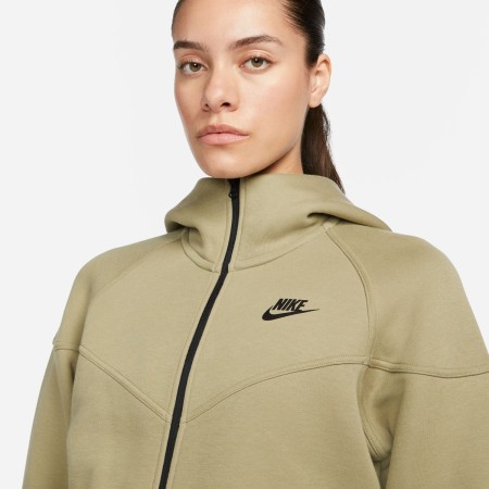 Veste Capuche Nike Sportswear Tech Fleece Femme Vert