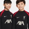 Sweat Entrainement Liverpool Enfant Noir