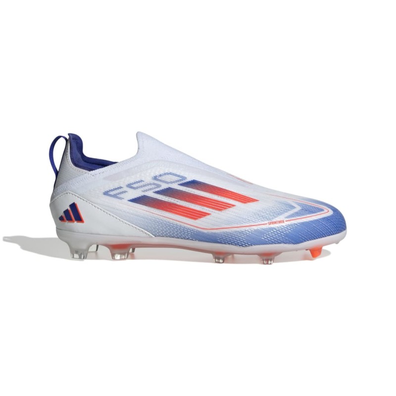 Adidas F50 Pro Fg Sans Lacets Enfant Blanc