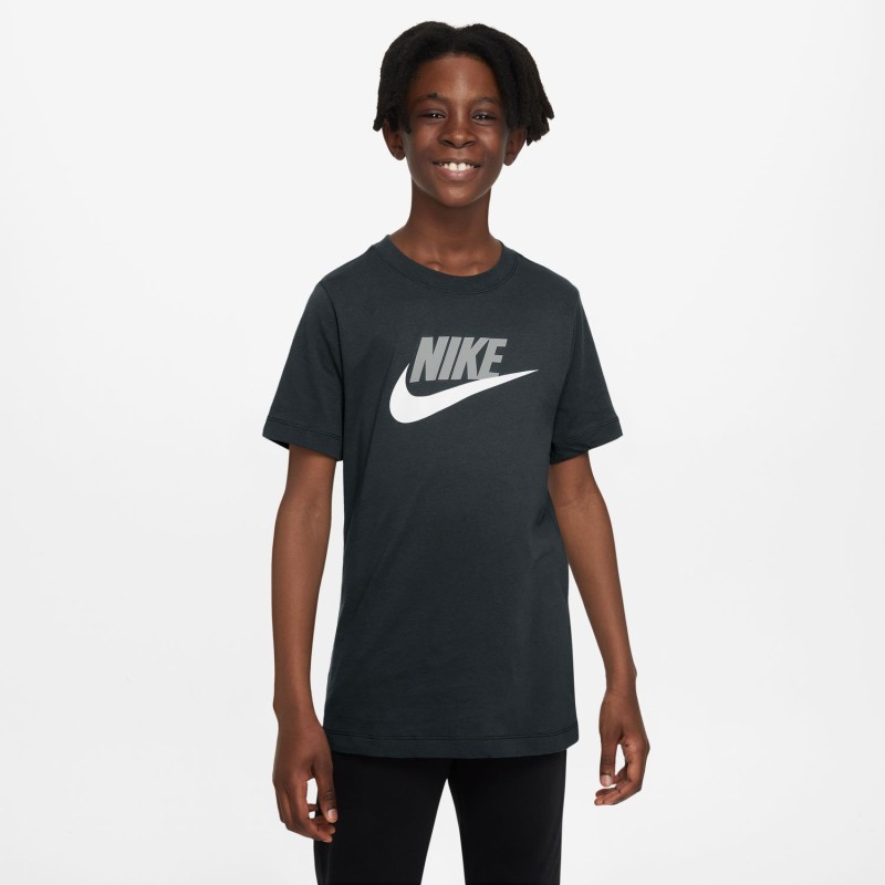 T Shirt Nike Sportswear Enfant Noir Espace Foot