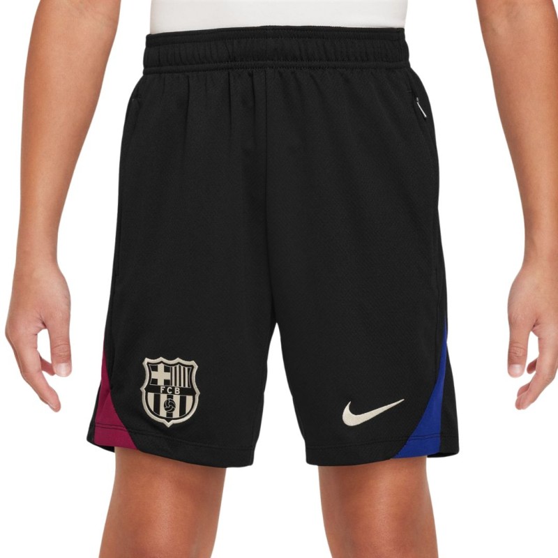 Short Entrainement Fc Barcelone Enfant Noir