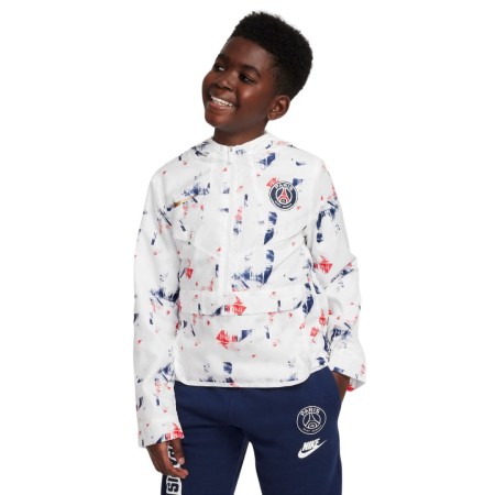 Veste Psg Amplify Windrunner Enfant Blanc