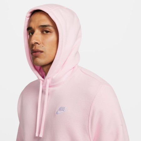 Sweat Capuche Nike Club Fleece Rose