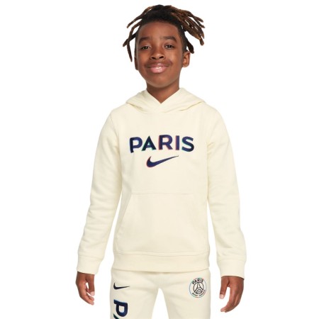 Sweat Capuche Psg Enfant Blanc