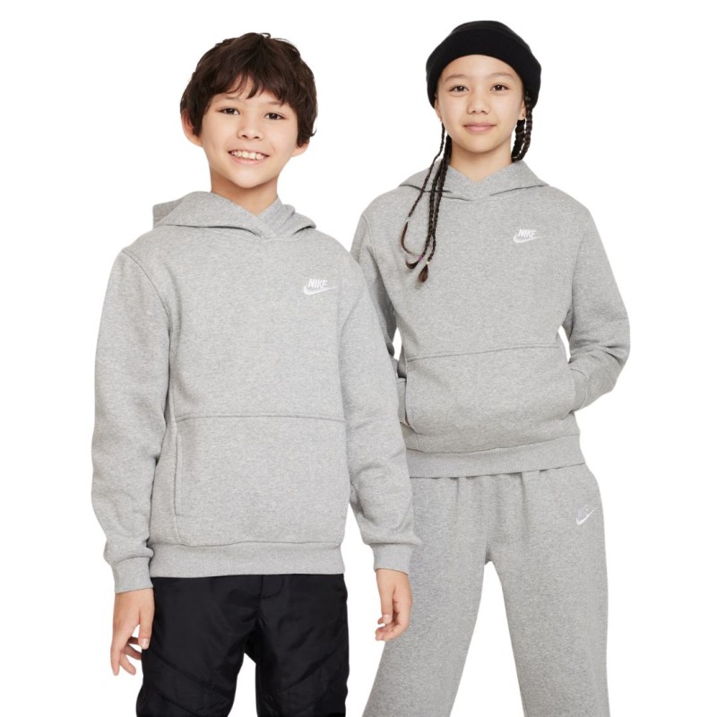 Sweat Capuche Nike Club Fleece Enfant Gris