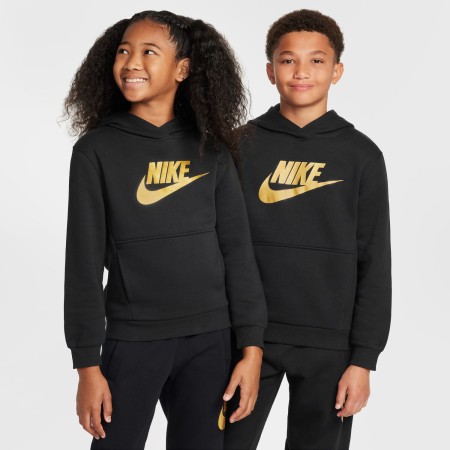 Sweat Nike Club Fleece Enfant NoirOr