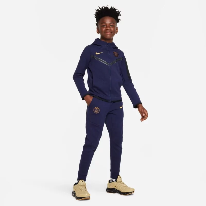 Pantalon PSG Nike Tech Fleece Junior Bleu - Espace Foot
