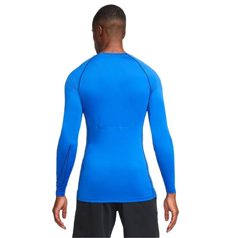 Sous-maillot manches longues Nike Pro bleu